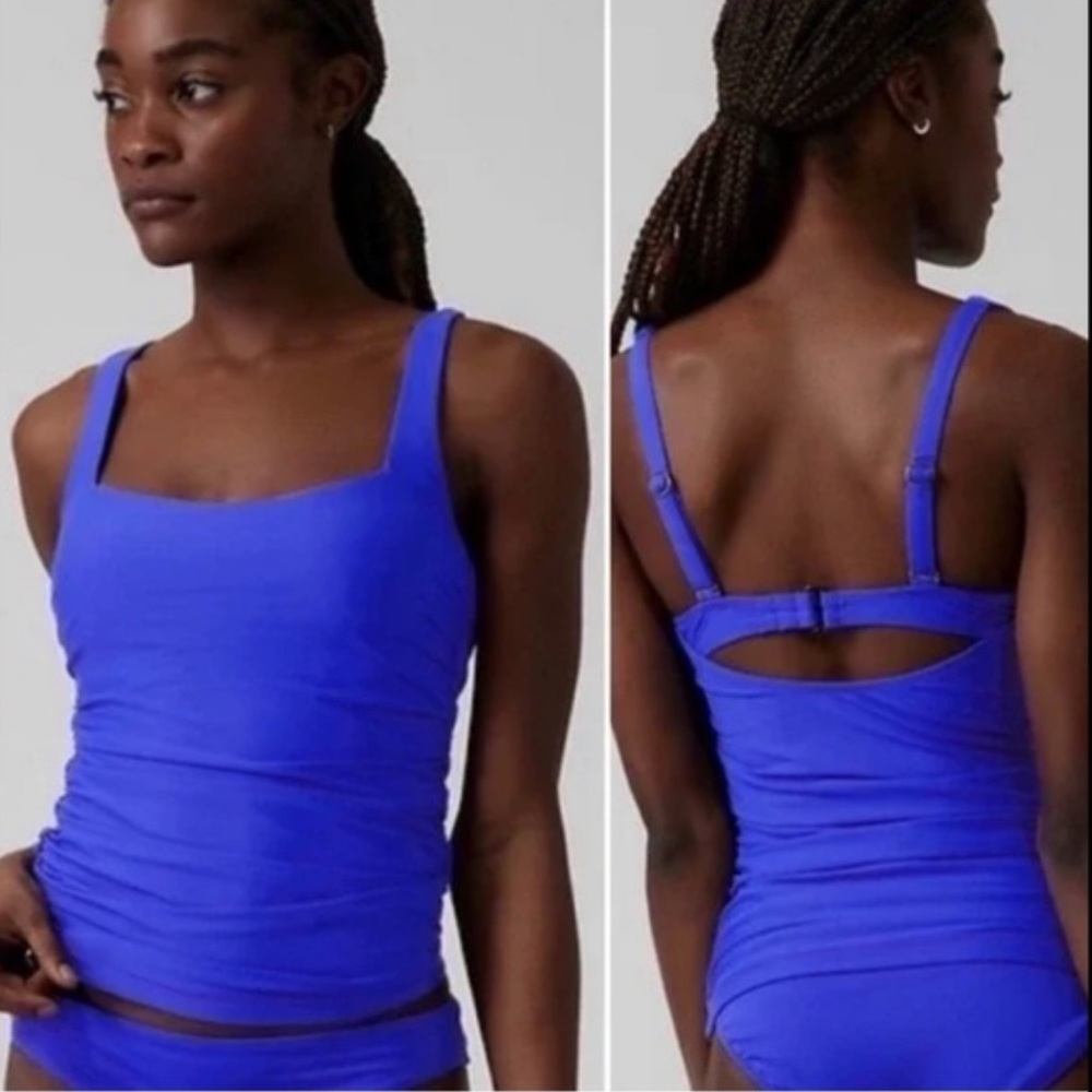 Athleta Women's Blue Swim Top